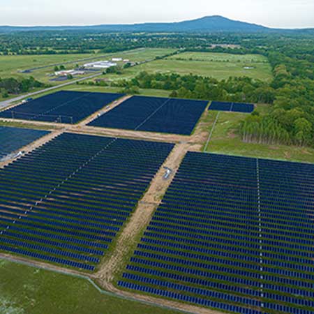 arial photo of Solar Farm by Stacy Holbert