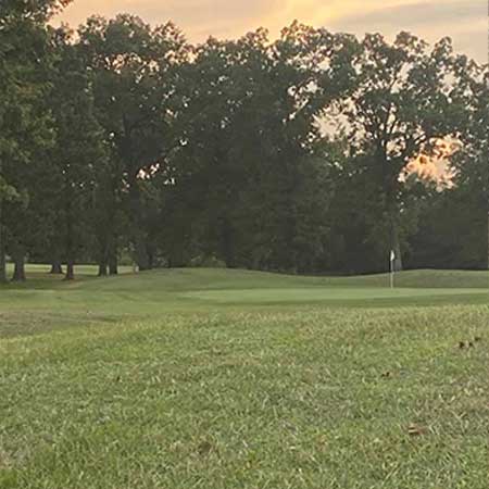 Hole 7 on Cherokee Creek Golf Course